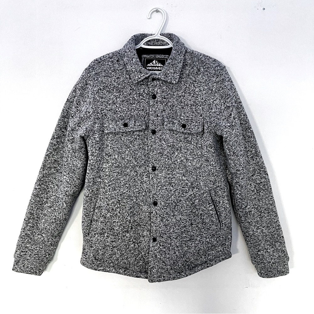 (S) West49 Jacket coat with chest pockets in grey